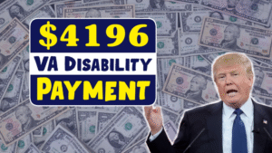 $4196 VA Disability Payment August 2025